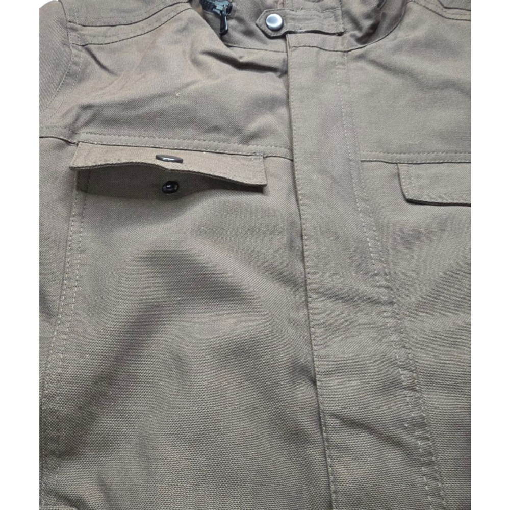 Kenneth Cole Utility Field Jacket Mens Medium Brown NWT Military Style - Picture 7 of 12